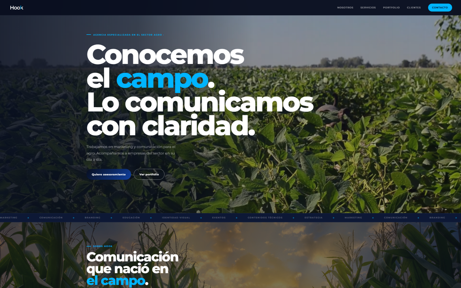 One page institucional